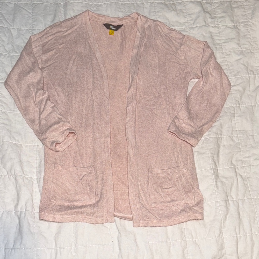 Kids Light Pink Cardigan Sweater
